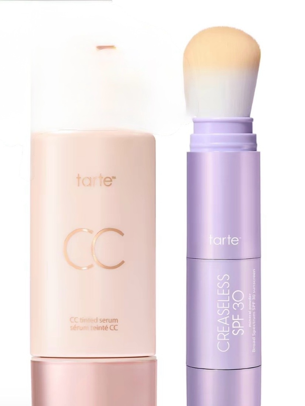 NIB TARTE (tan) CC tinted serum & creaseless SPF 30 mineral setting powder